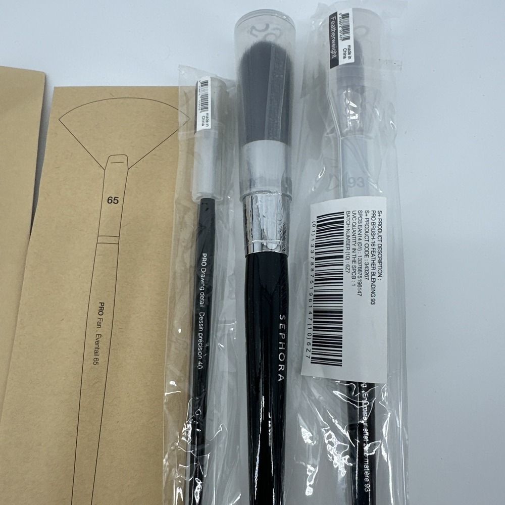 Sephora PRO Brush Lot #47 #55 #59 #93 #65 #40 New 6 Piece Lot - Picture 3 of 3